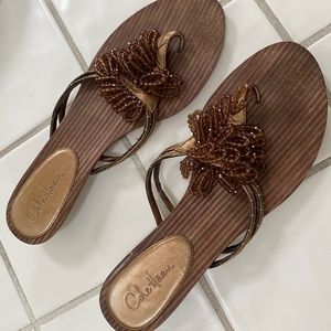 Cole Haan Dressy Beaded Sandals